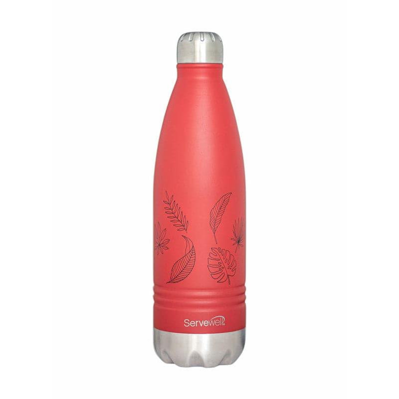 Leafy Leap Hot & Cold Thermos Bottle (Red) - 1000 mL media 4