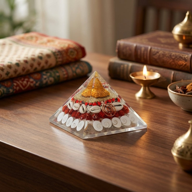 Godess Laxmi Dhan Glass Pyramid