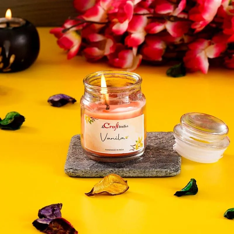 Nithya Vanilla Scented Jar Candle media 4