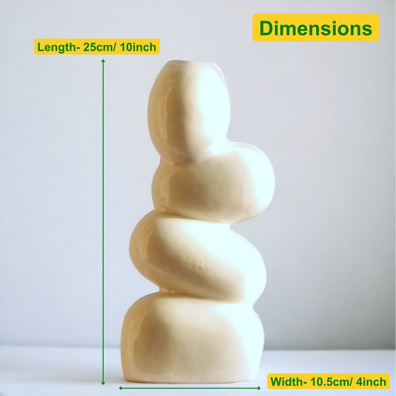 Pebble Play Vase - White media 4