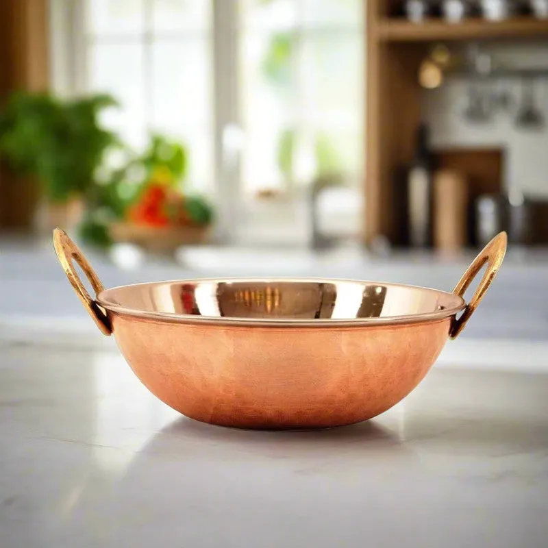 Sizzora Stainless Steel Kadhai (250 mL) - Copper media 1