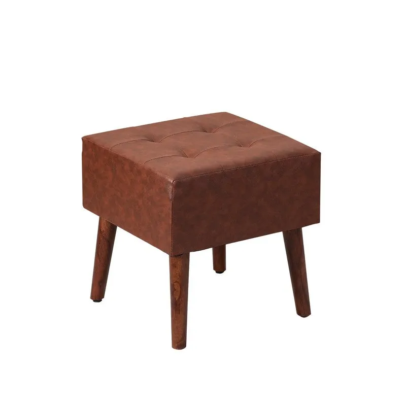 Rustic Charm Ottoman (Brown) - Set Of Two media 3