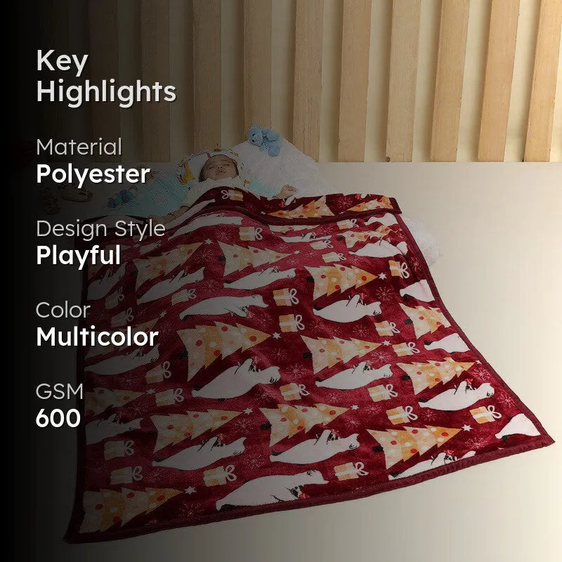 Monte Carlo Whimsical Winter Wrap Kids Blanket - 600 GSM media 2
