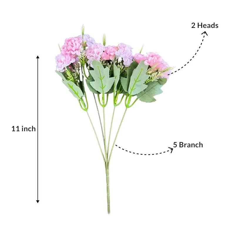 Artificial Hydrangea Flower (Pink) - Set Of Two media 10