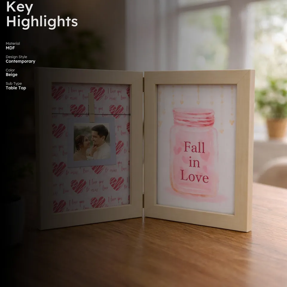 FormHaus MDF Photo Frame - Beige media 2