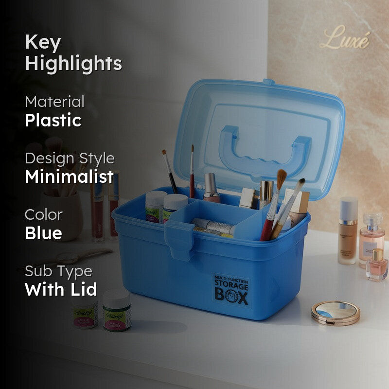 SnapLock Plastic Storage Box - Blue media 2