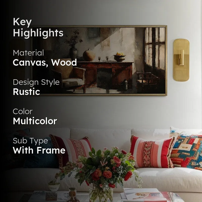 Timeless Calm Canvas Wall Painting With Frame media 2