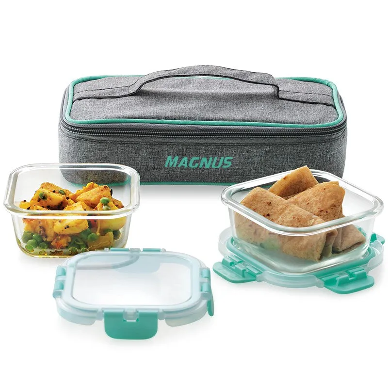 Nexilo Crest Lunch Box with Lunch Bag - Three Piece Set media 3