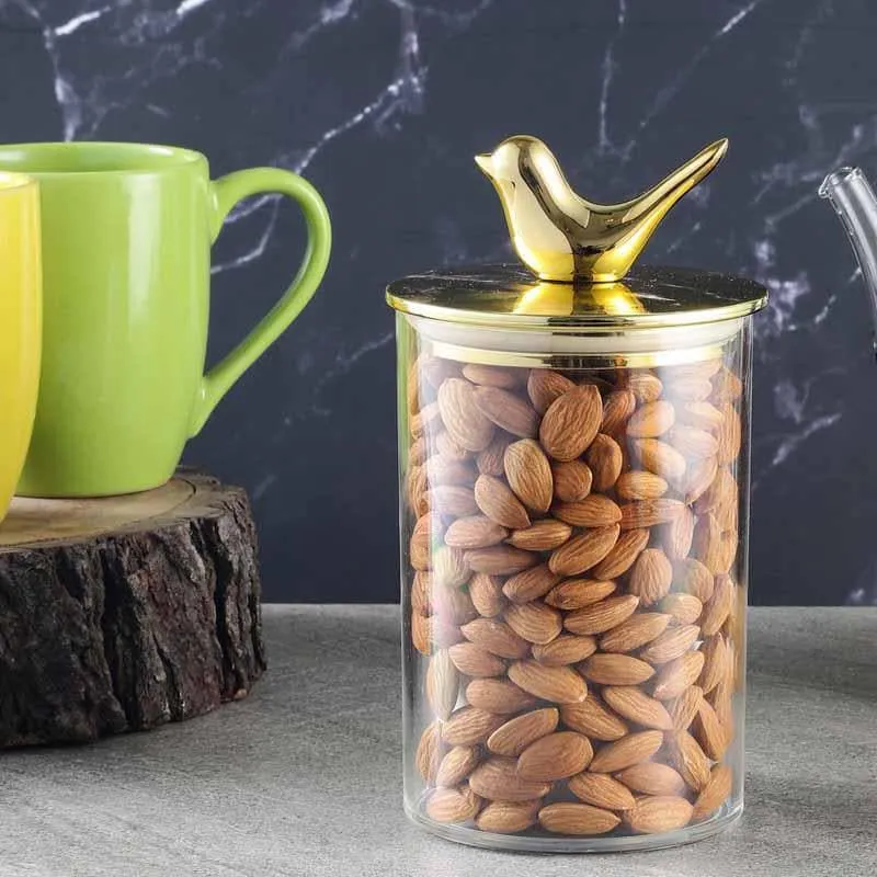 Goldie Birdie Acrylic Storage Jar - 1000 mL media 1