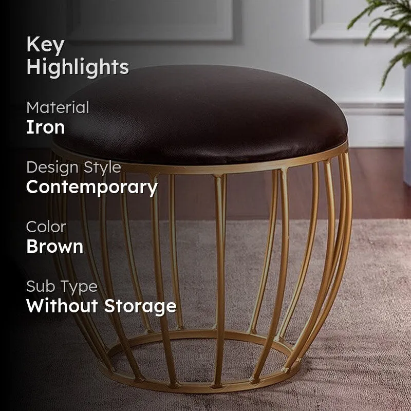 Smooth Drift Ottoman - Brown media 2