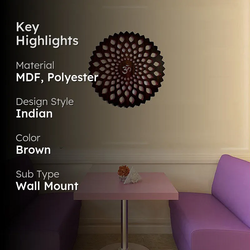 Intricate Aum Polyester & MDF Wall Hanging media 2