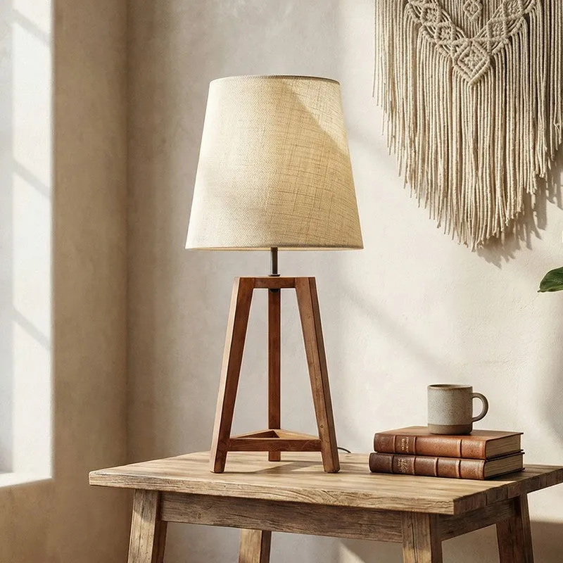 Magna Lux Jute Table Lamp - Brown,Beige media 1