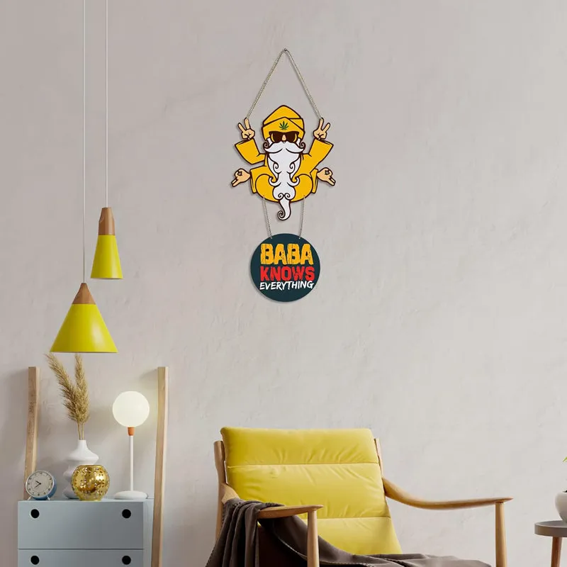 Baba Knows Polyester & MDF Wall Hanging media 3