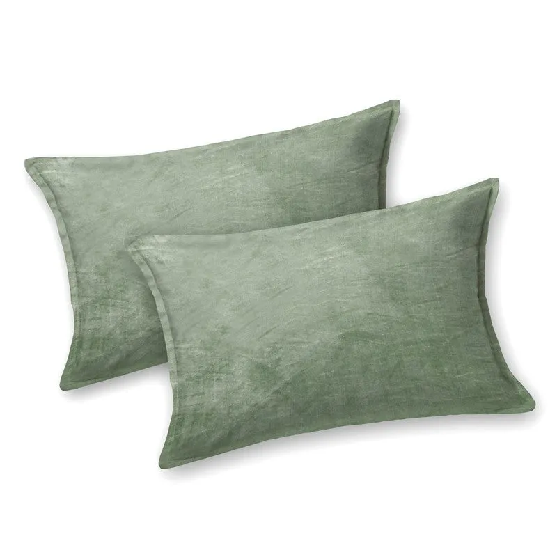 VelvetDream Woolen Bedsheet (Green) - 150 GSM media 6