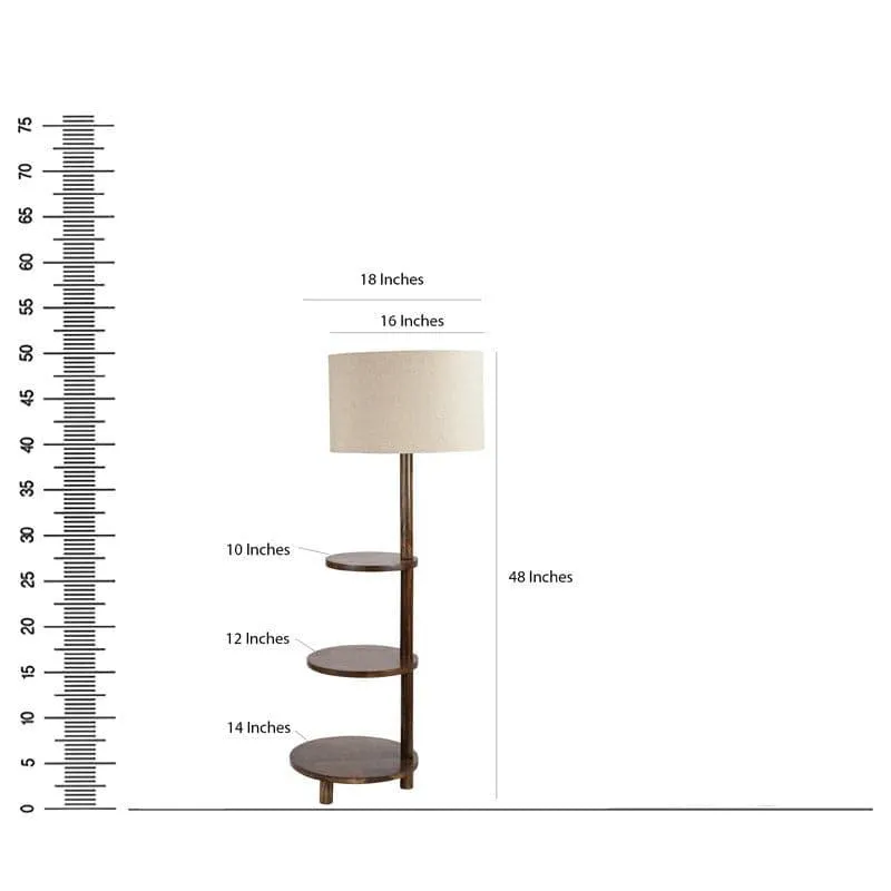 Davina Runa Floor Lamp With Shelf media 6