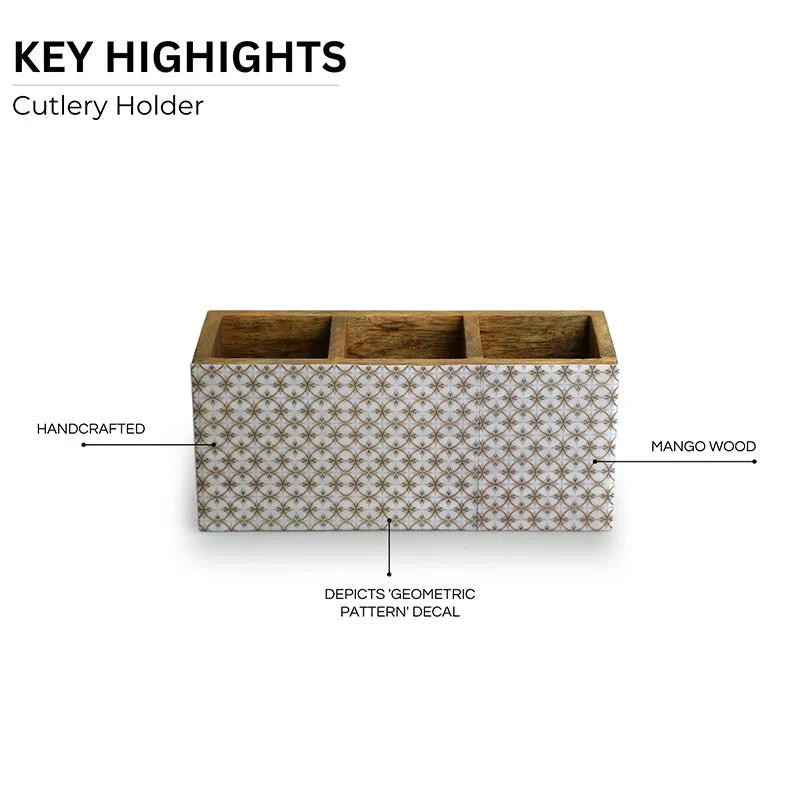 Takhti Trio Wood Cutlery Stand media 3
