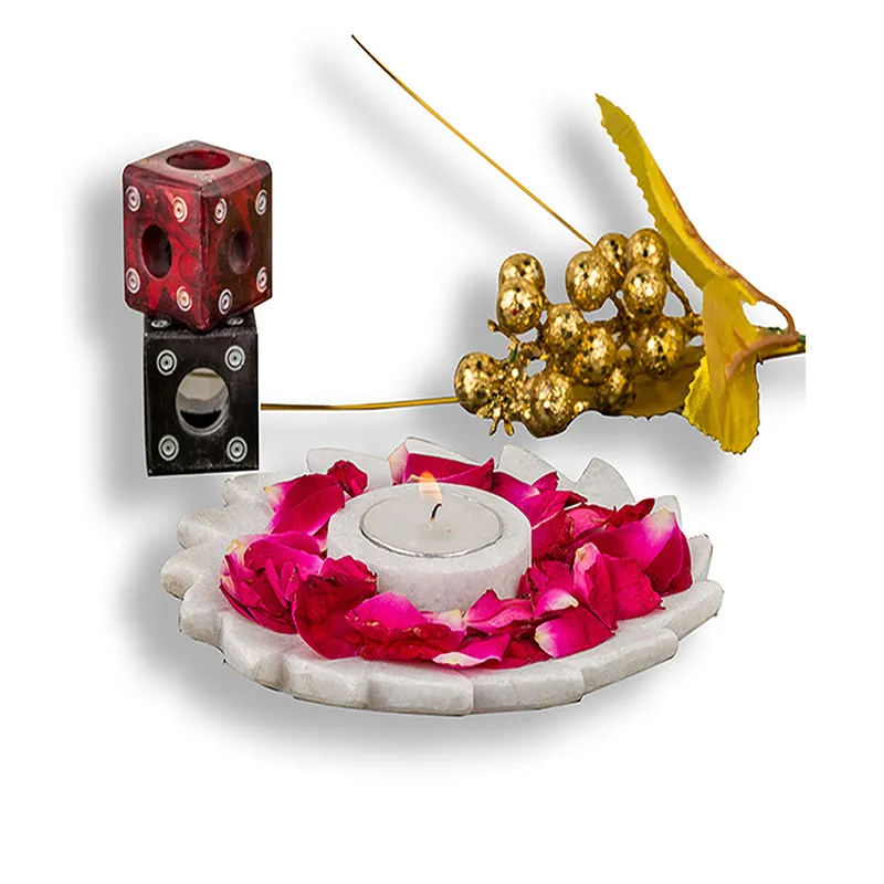 Lustre Wick Marble Candle Holder media 5