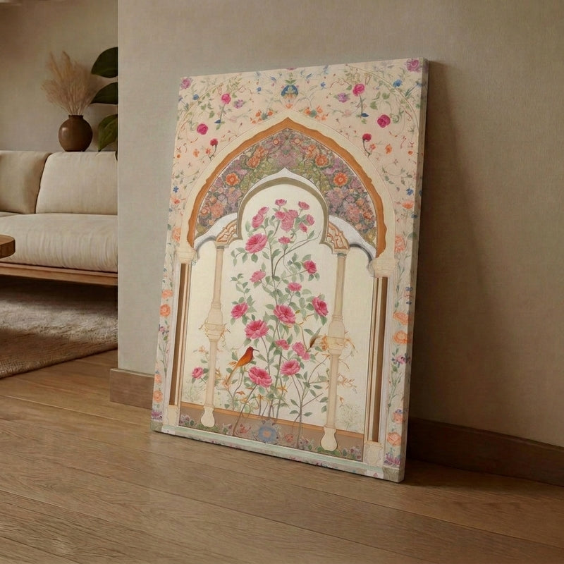 Floral Gate Canvas Wall Art