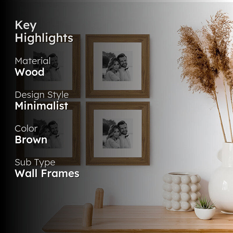 Time & Timber Photo Frame (Natural) - Set Of Four media 2