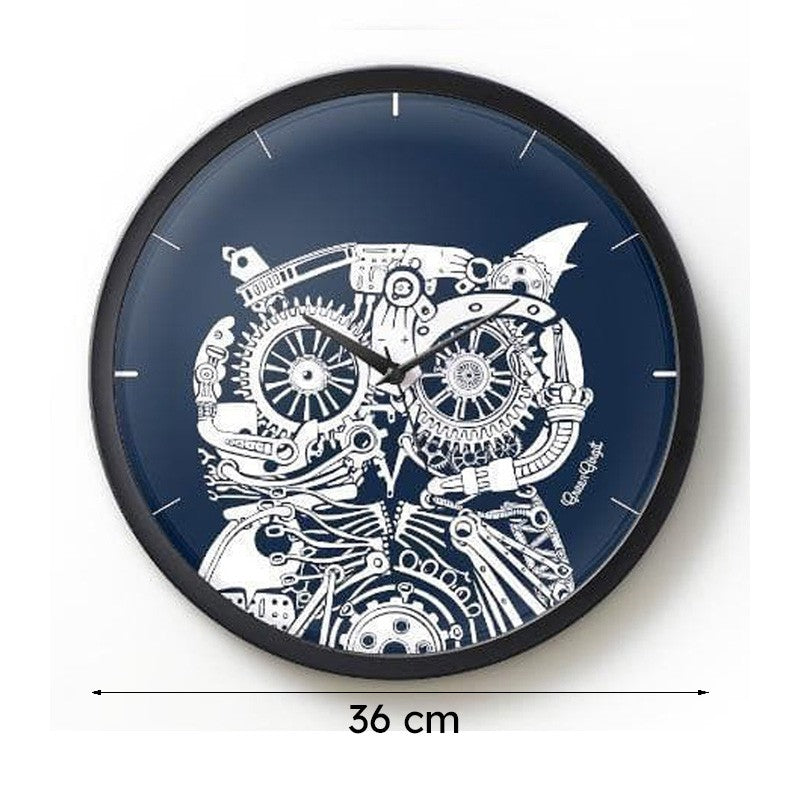 New Era Owl Wall Clock media 7