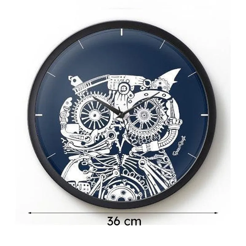 New Era Owl Wall Clock media 7