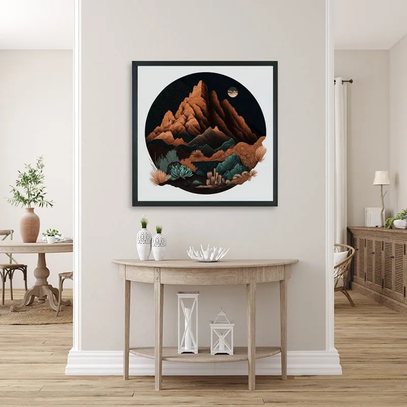 Desert Moonrise Canvas Wall Art media 5