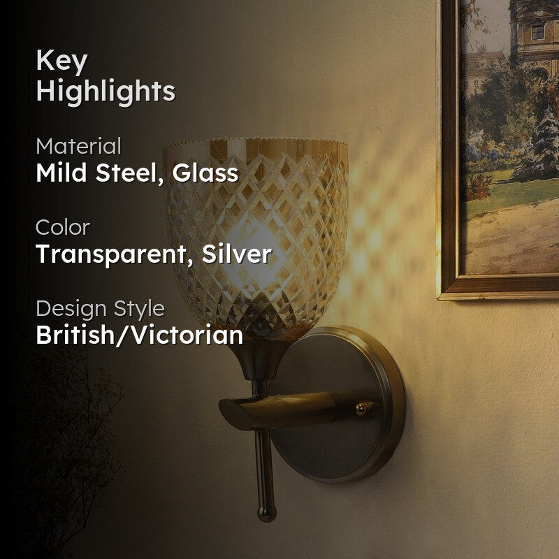 Anora Elegant Glass Wall Lamp media 2