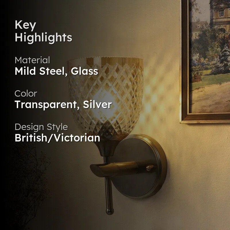 Anora Elegant Glass Wall Lamp media 2