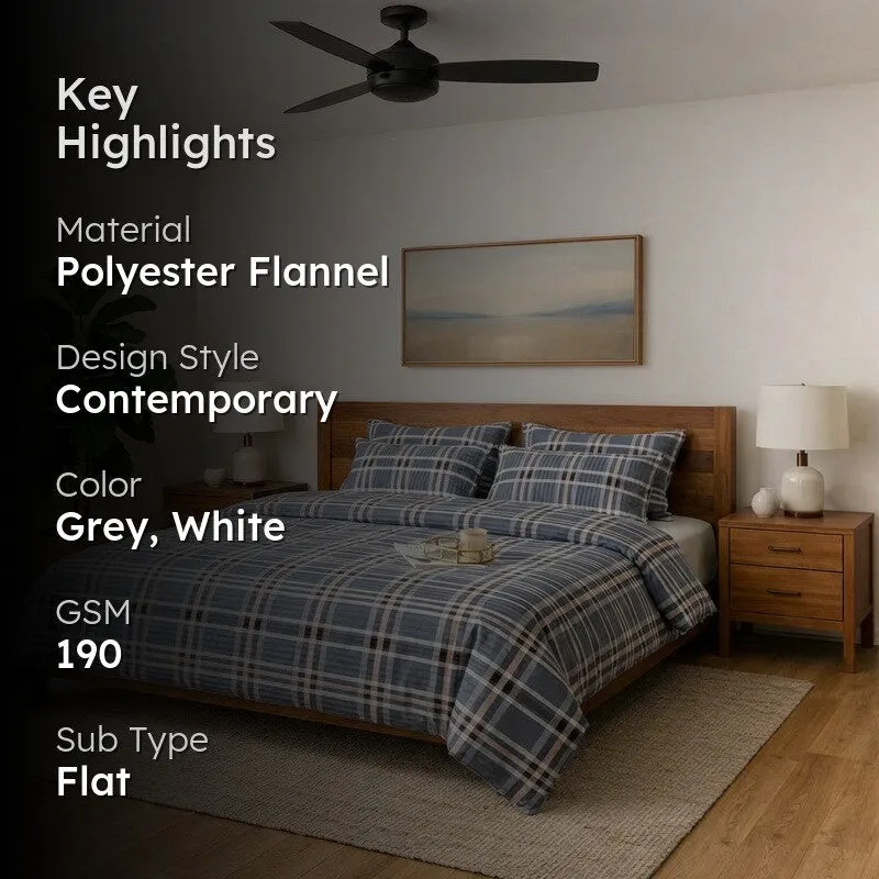 Gridora Bedsheet - 190 GSM media 2