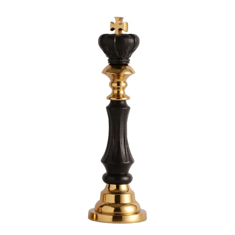 Victoris King Chess Piece- Gold,Black media 3