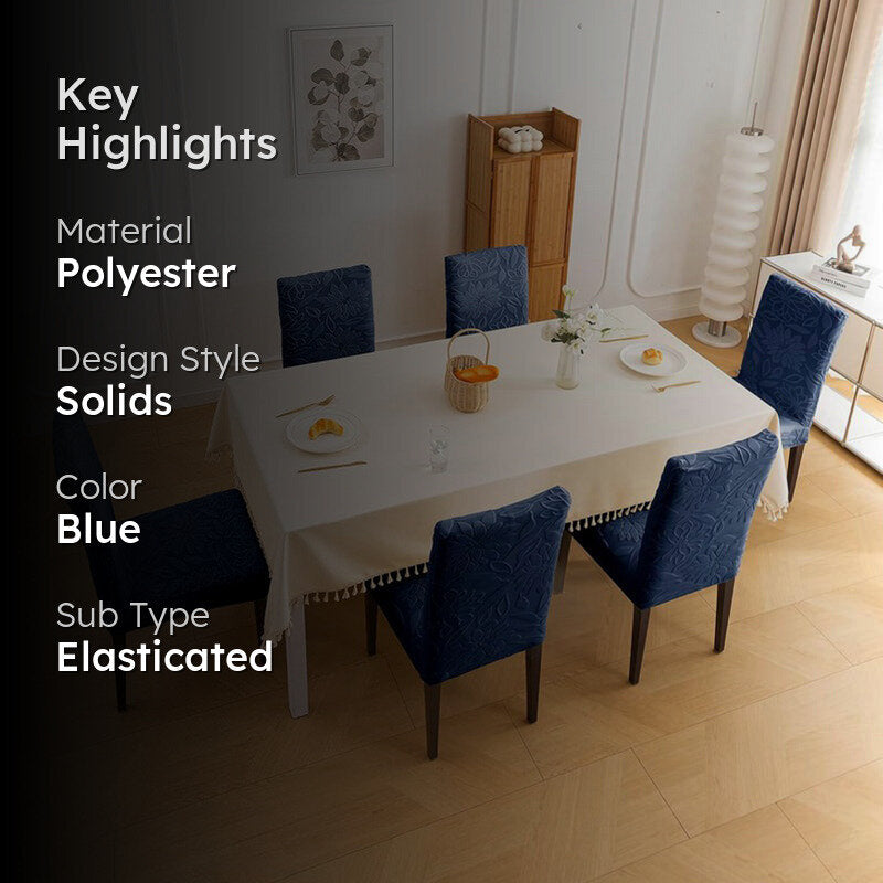 Serena Chair Cover (Blue) - Set Of Six media 2