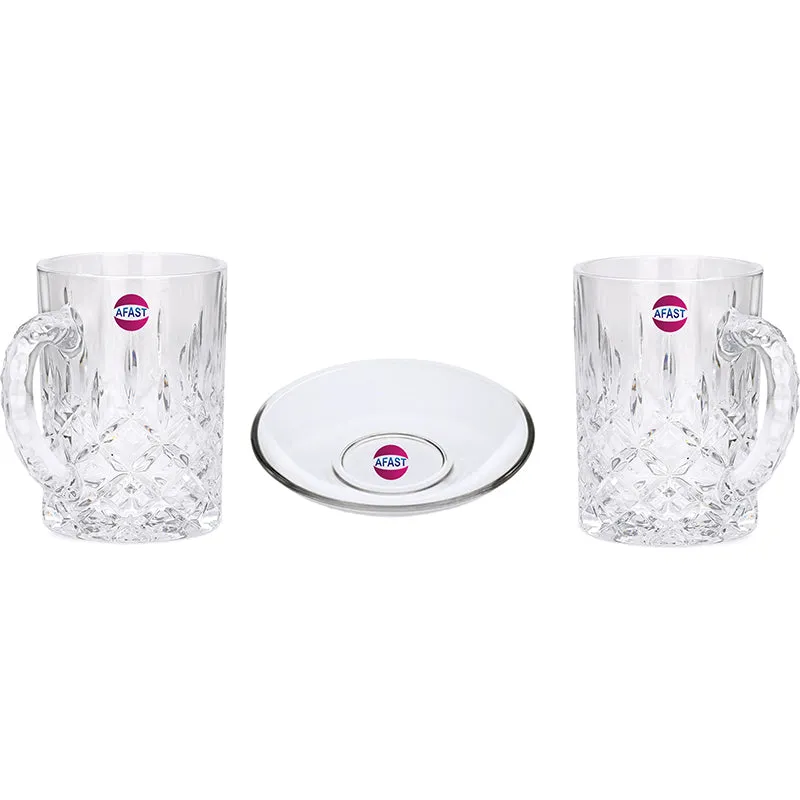 Pavao Beer Glass (450 mL Each) & Snack Plate Combo - Three Piece Set media 4