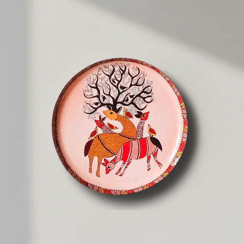Gondh Charm Wall Plate - Set Of Five media 5