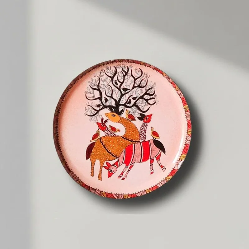 Gondh Charm Wall Plate - Set Of Five media 5