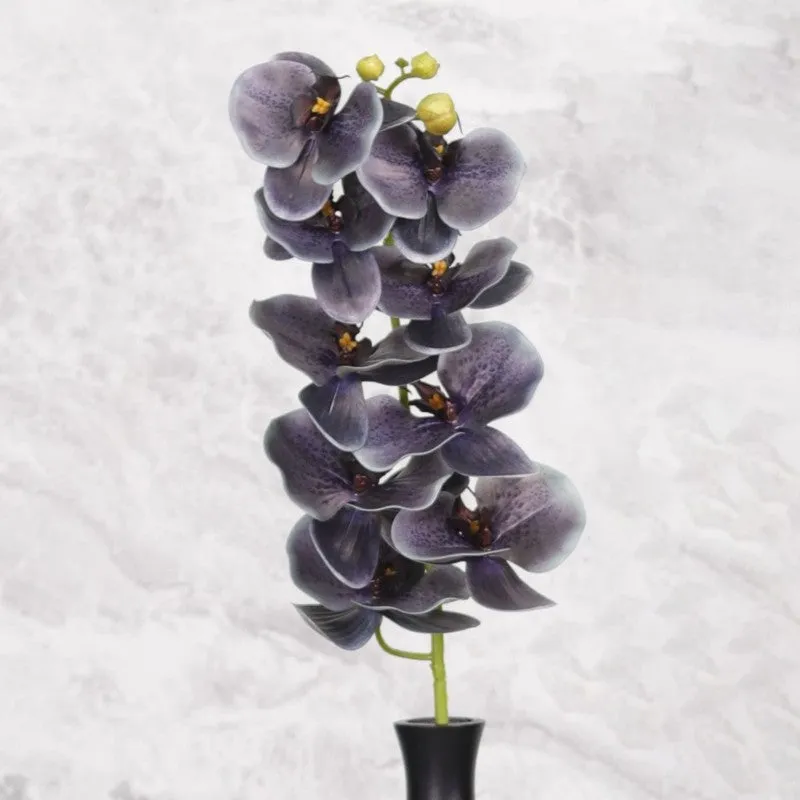 Decorative Artificial Orchids Flowers Stick - Grey media 6