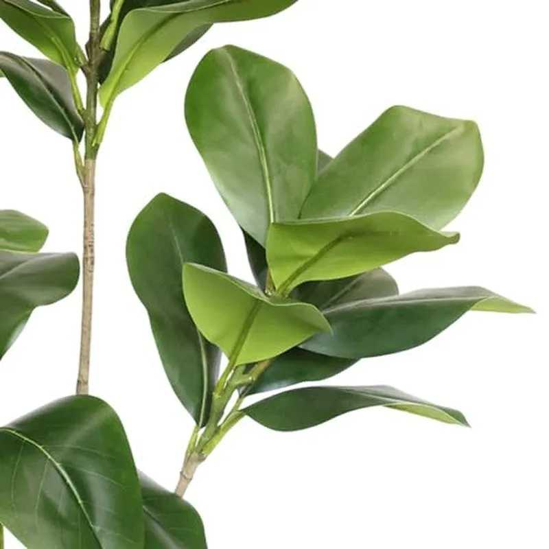 FleurSoft Artificial Fiddle Fig Plant With Black Plastic Pot media 3