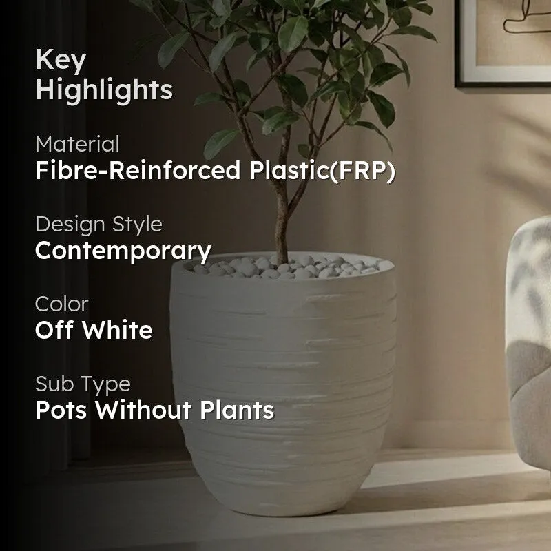 Calmora Floor Planter - Off White - 2
