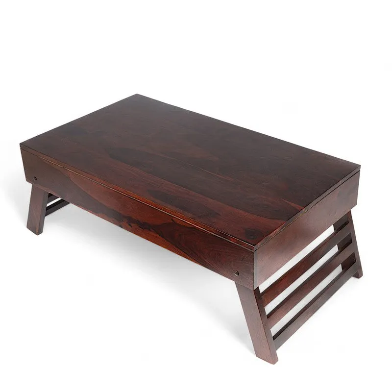 Arvion Sheesham Wooden Center Table - Brown media 4