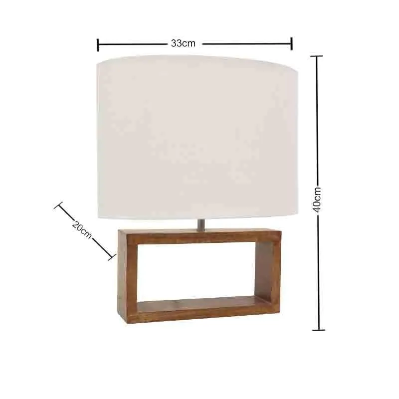 Audace Fabric Table Lamp - White,Brown media 7