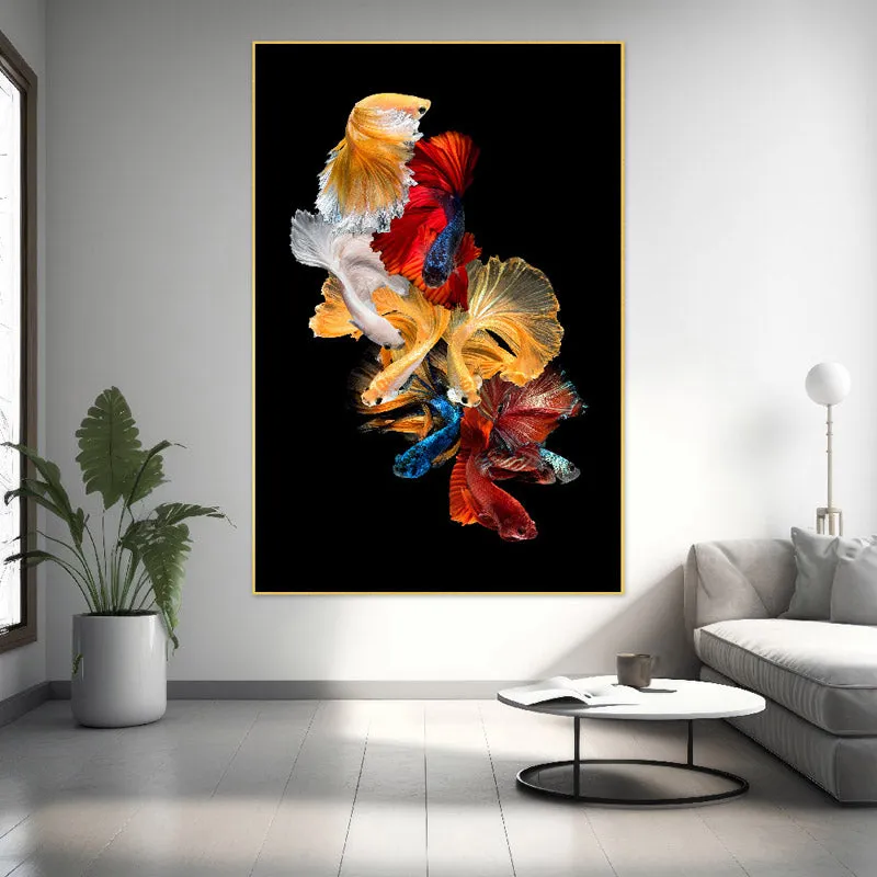 Color Gleam Black Wall Painting media 1