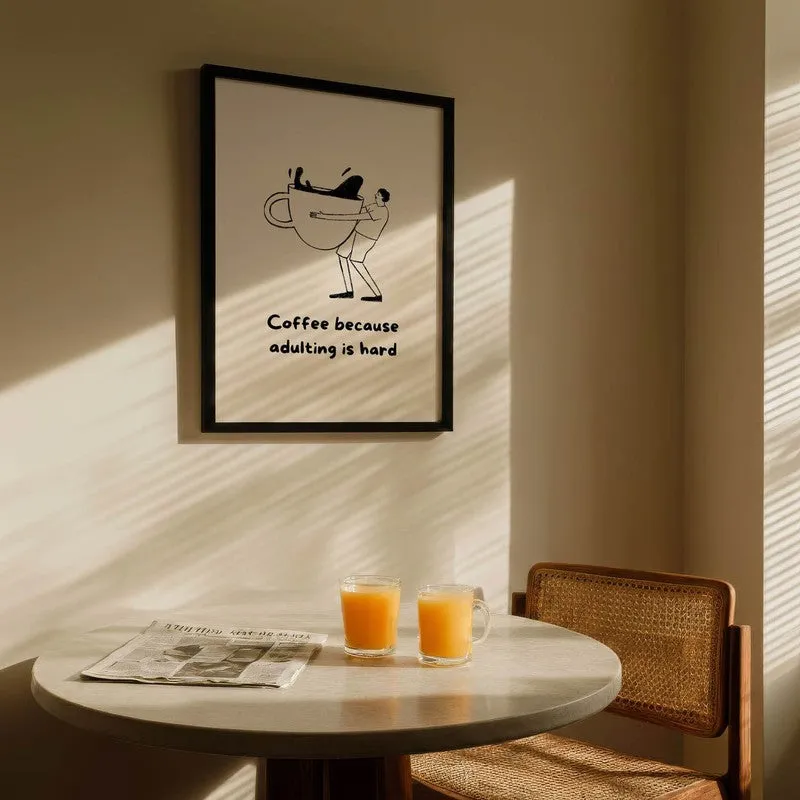 Bold Brew Archival Canvas Wall Art - Black media 5
