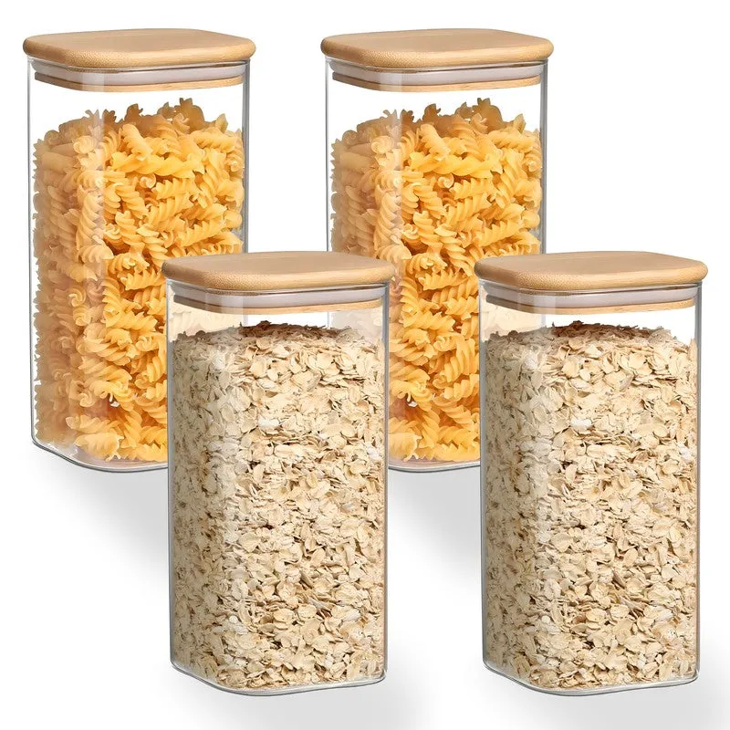 Jarum Glass Jar (600 mL Each) - Set Of Four - 4