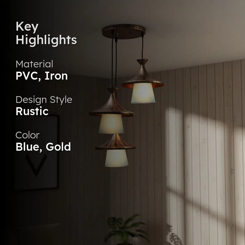 Trivex Iron PVC Ceiling Lamp media 2