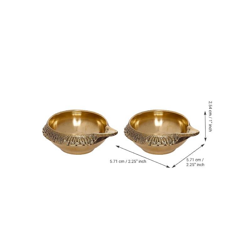 Dritha Brass Diya  - Set Of Ten media 4