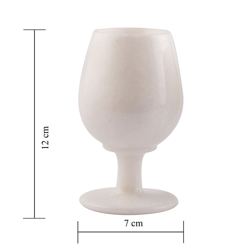 Carrara Chic Marble Wine Glass - 250 ML media 6