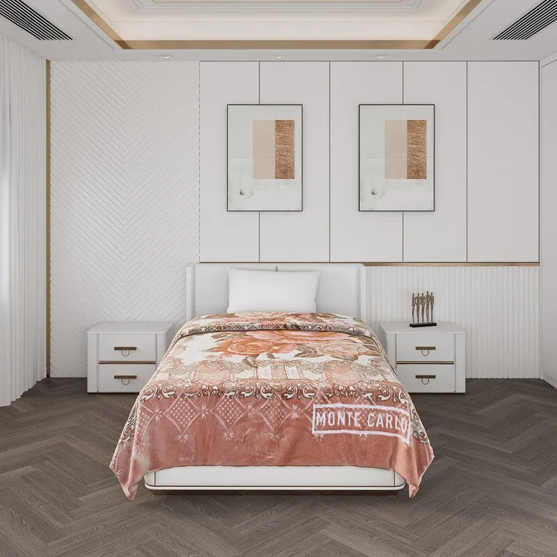 Monte Carlo Blush Blossom Blanket (Peach) - 1000 GSM media 4