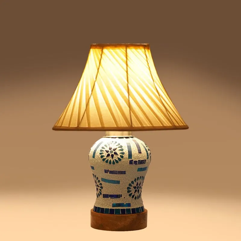 Sonara I Pleated Wooden Table Lamp - Multicolor media 7