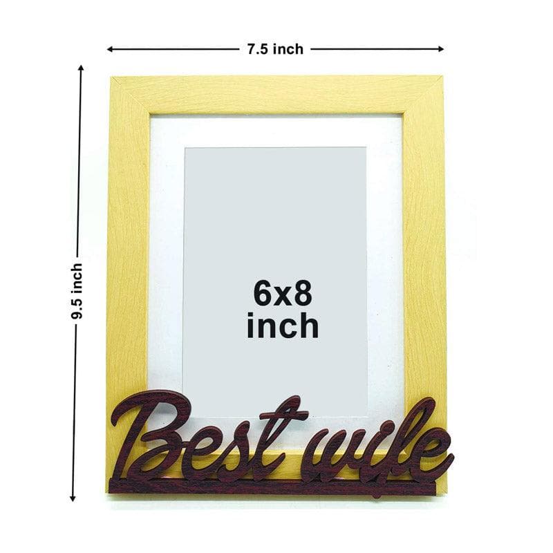 Best Wife Table Photo Frame - Beige media 4