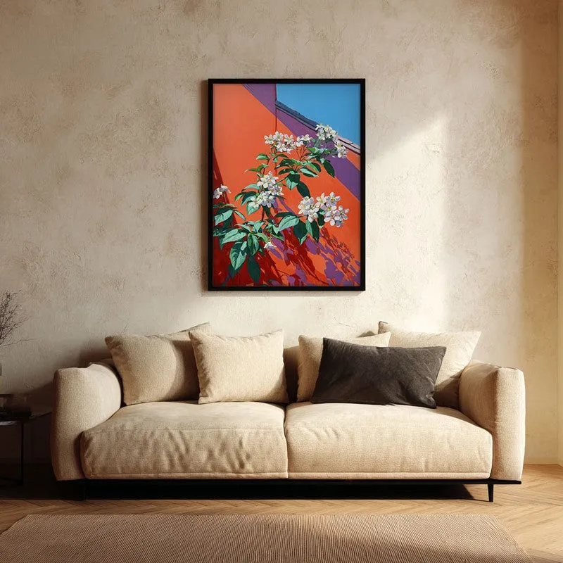 Petal Prism Canvas Wall Painting - Black Frame media 1