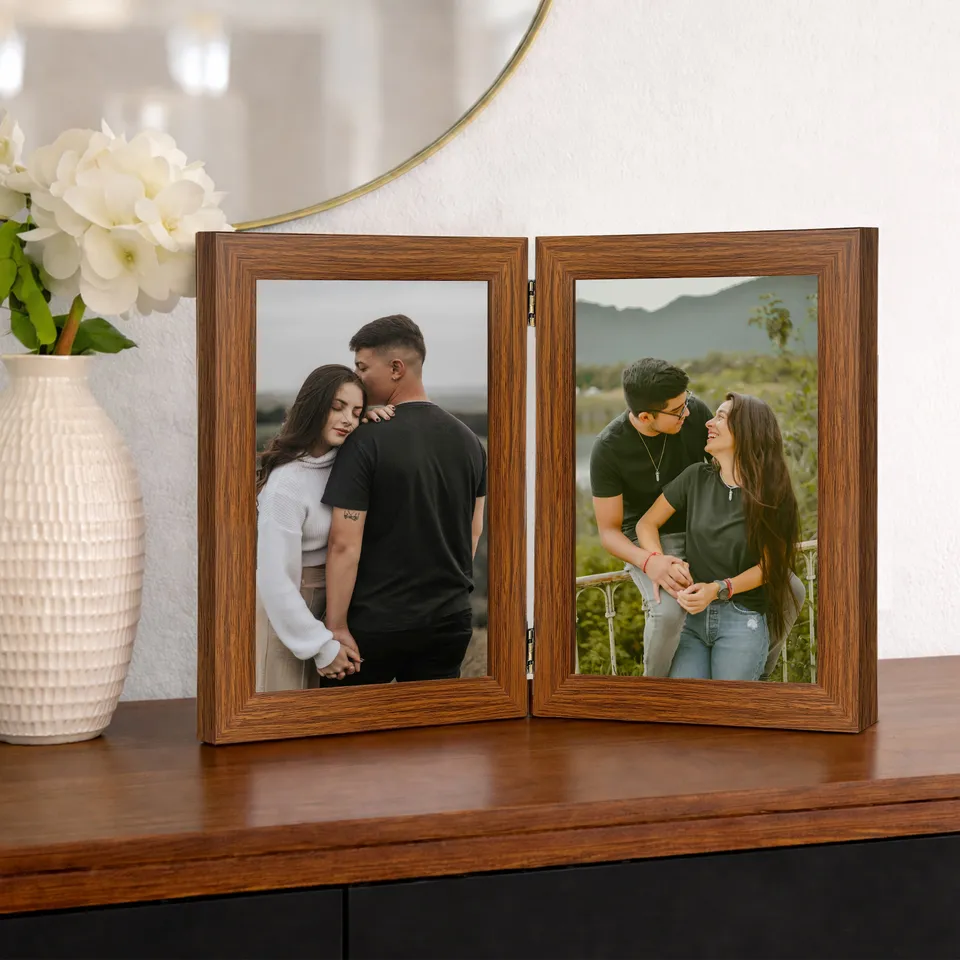 DarkRusticWood MDF Photo Frame media 6